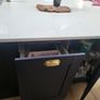 Kitchen units, island and quartz worktops. Image 5