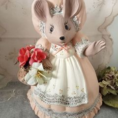 Vintage Mouse Figurine
