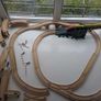 Wooden train tracks and trains Image 6
