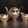 Vintage Walker & Hall Sheffield Silver-Plated 3-Piece Tea Set Image 6