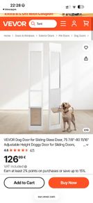 Dog sliding glass door flap