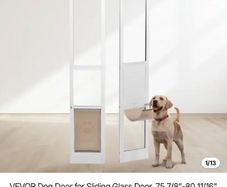 Dog sliding glass door flap