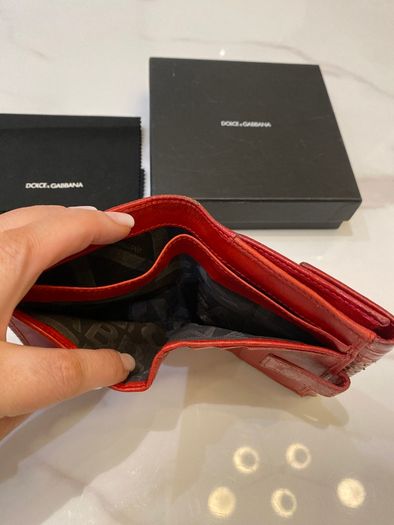[Designer] Dolce & Gabbana, Snake Skin Red Wallet