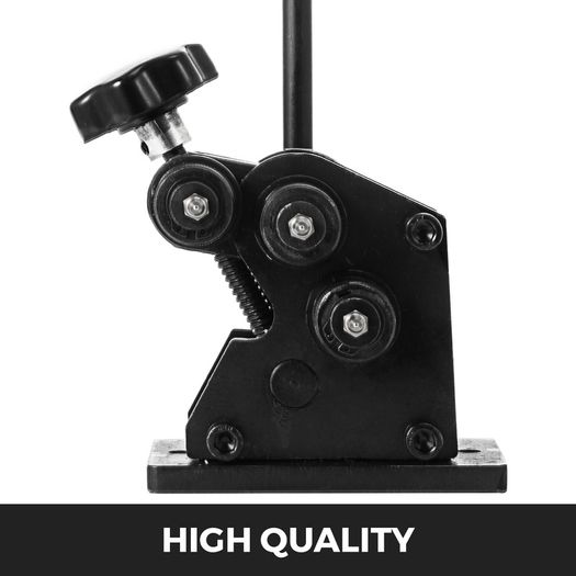 BRAND NEW Manual Metal Pipe Ring Bender 13-1/2Inch Gear Driven Handheld Adjustment Flat Round Steel Roller Tool for Bending Angle