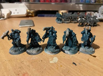 Warhammer 40k Space Wolves Wolf Guard Squads x 3