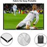 FREE EXPRESS SHIPPING Projector Screen 100 Inch, Portable Projector Screen with 16:9 HD 4K Screen for School Home Theatre Cinema Office, Foldable Projector Screen - 227cm(W) X 130cm(H) Matte White Widescreen (110) Image 2