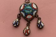 Vintage Italian Micro Mosaic Pendant