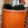 Vintage Harrods Hip flask & Leather Case Image 5