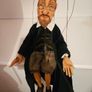 Rabbi Handmade Wooden Marionette Image 4