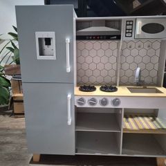Childrens Play Kitchen  Grey & Wood Effect