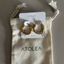 Atolea Twisted Hoop Earrings Image 3