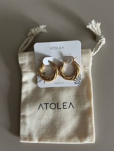 Atolea Twisted Hoop Earrings