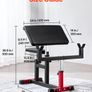 Preacher Curl Bench, Strength Training Biceps Machine, Max load 440 LBS Home Gym Equipment, Seated Arm Isolated Barbell Dumbbell Bicep Station Image 2