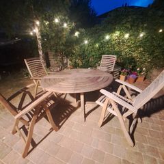 Hardwood garden chairs
