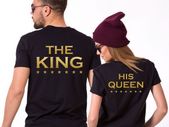 The King And His Queen Couple T-shirts For Valentines Day Gift Present
