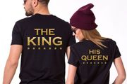 The King And His Queen Couple T-shirts For Valentines Day Gift Present