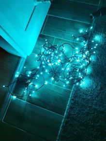 Indoor or outdoor 120 Christmas lights blue