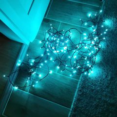 Indoor or outdoor 120 Christmas lights blue