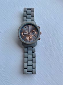 Red Herring unisex watch, grey and rose gold, used but in good condition