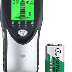 Stud Detector, Wall Scanner,5-in-1 Stud Detector for Wood, AC Wire, Metal Studs, Cables, Joists, with LCD Display(Green Screen)