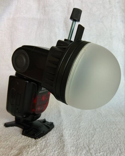 Dome flash diffuser light shaper