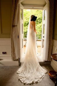 wedding dress and veil size 12