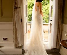 wedding dress and veil size 12
