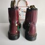Dr Martens 1460 Pascal splash paint splatter 8 hole red boots UK6.5 EU40 US8.5 Image 6