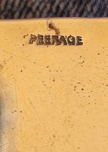 Vintage 1950s "Peerage" Brass Cambridge Crested Matchbox Sleeve