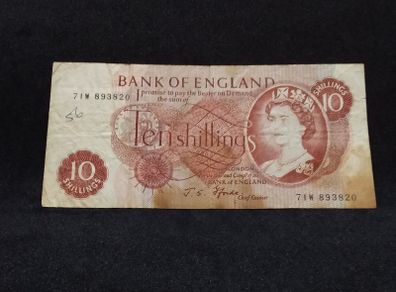 Bank of England : 1960s Ten Shillings