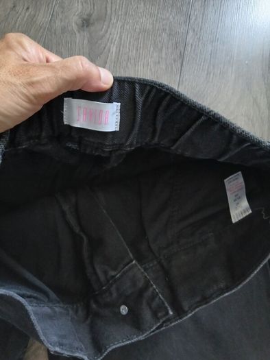 Black wide jeans