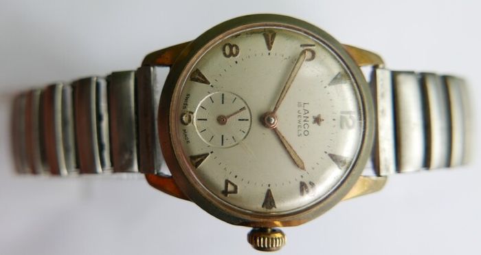 Vintage Lanco Mechanical Watch  Men's Watch Vintage SWISS Made Lanco 320 (works well and keeps time)
