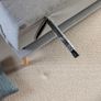 3 Seater Sofa Bed - Light Grey Fabric Image 2