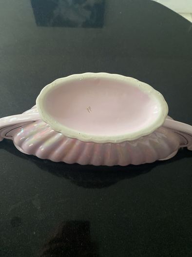 Large Sadler art Deco style  "Majestic" Pink Lustre Ware Gondola Mantle Vase