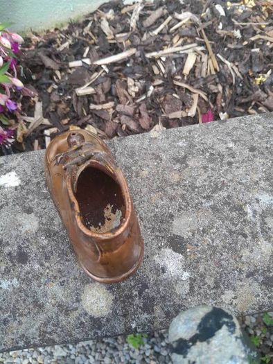 old child copper shoe