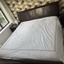 Ex Caseys - Magnificent Extremely Solid Leather 6Ft SuperKing Bed Frame Image 2