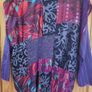 Vintage purple ladies patchwork top (free post) Image 4