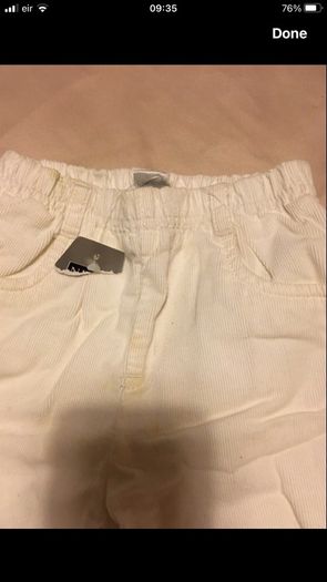 Boys BNWT next trousers 6/9 mths