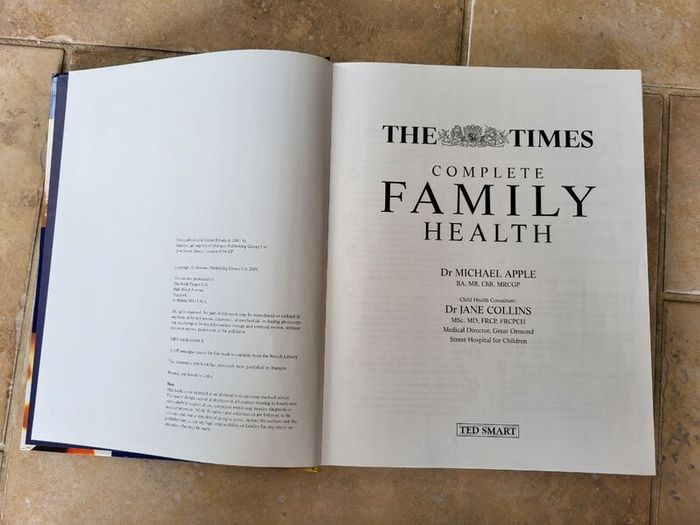 The Times Complete FAMILY Health by Dr Michael Apple and Dr Jane Collins.