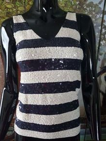 JCrew XXS Sequined Top Size 8, AV