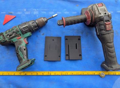 2 Wall Mounting Brackets for Parkside Tools