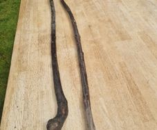 Handmade hardwood walking sticks