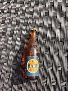 Vintage miniature bottle Harp