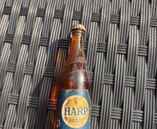 Vintage miniature bottle Harp
