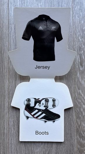 Rare Shape Official NZ All Blacks Rugby Baby Board Book (2011)