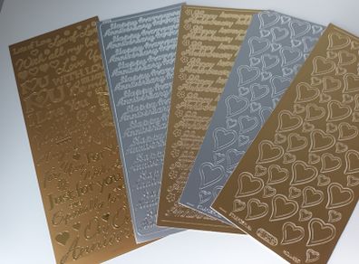 Craft Stickers - Anniversary & Love