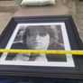 Framed John Lennon Black & White Portrait (16.5" x 16.5") Image 2