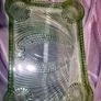 Large green glass art deco tray Image 2