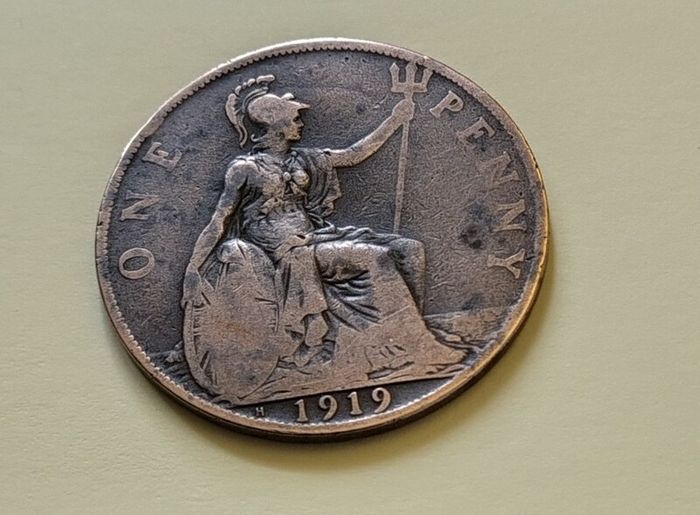 1919 George V UK Penny
