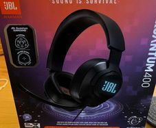 JBL Quantum 400 wired headphones.